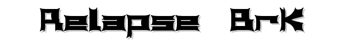 Relapse (BRK) font